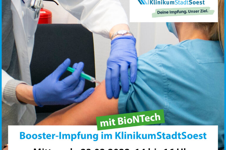 Booster-Impfungen im Klinikum am 23.03.2022