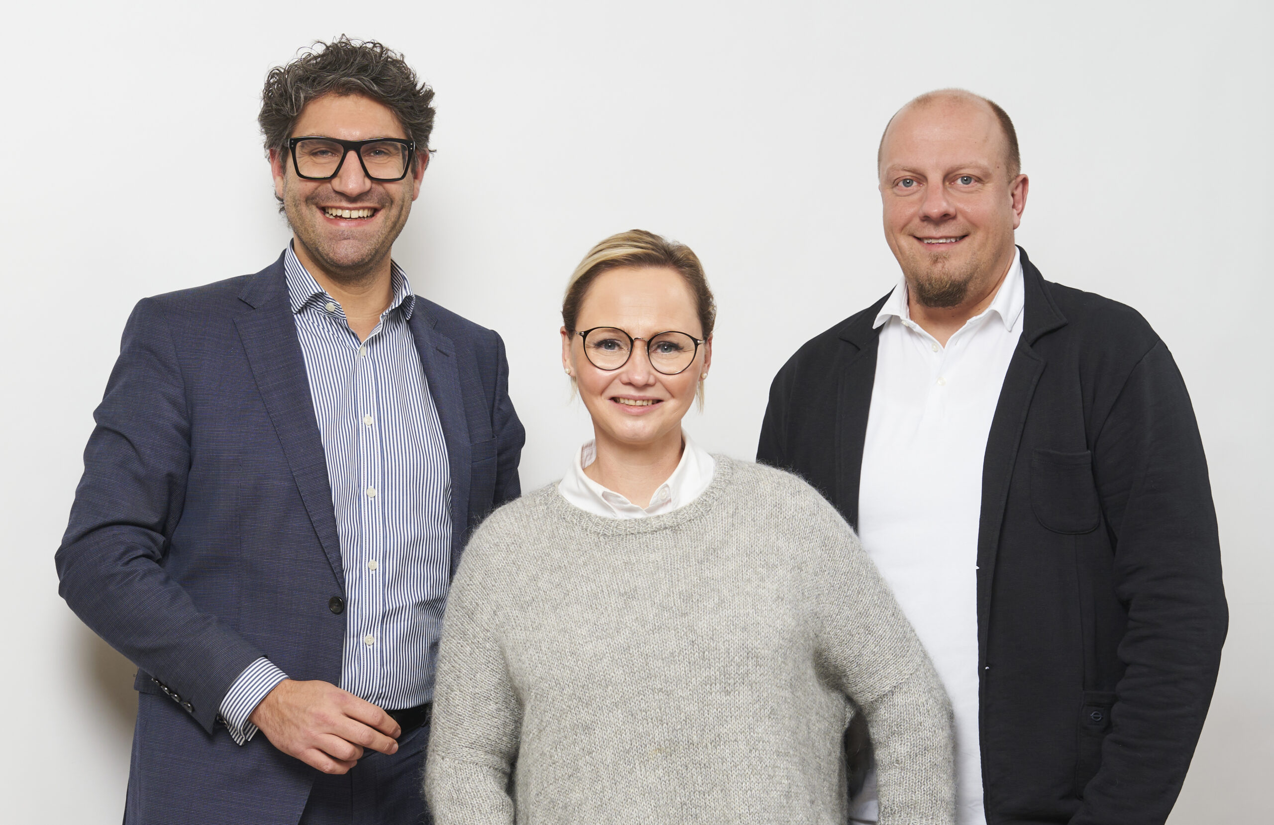Schug Juschkus Schäfer Geschäftsführer Christian Schug mit Pflegedirektorin Nicole Juschkus und ihrem Stellvertreter Marc Schäfer (v.l.).