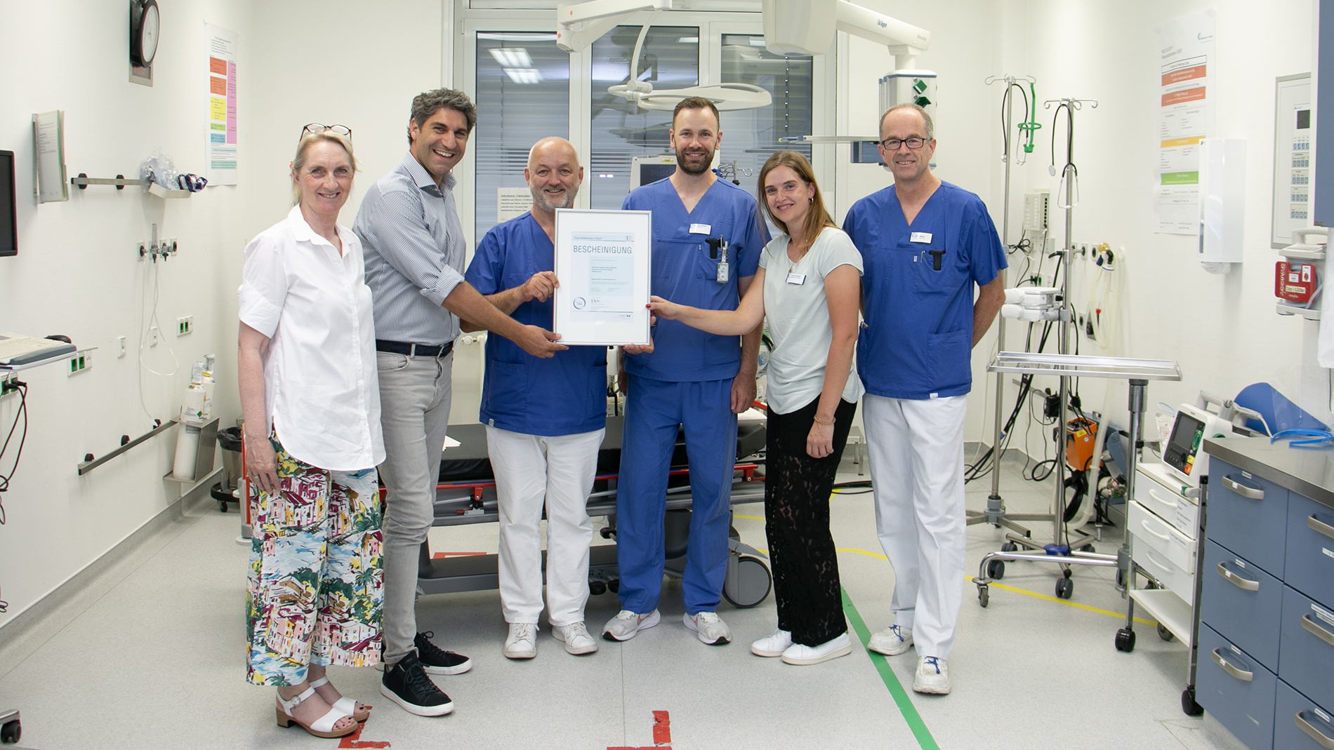 Das KlinikumStadtSoest wurde erneut als Regionales Traumazentrum ausgezeichnet