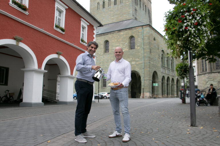 Die Geschäftsführer Christian Schug (links) und Tobias Franke laden stellvertretend für das CKS zum Fusionsfrühstück am 20.09. ein.