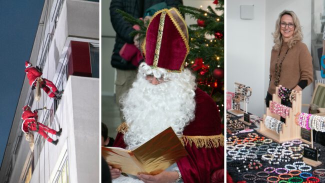 Weihnachtsmarkt Nikolaus Höhenretteraktion im CKS West Weihnachtsmarkt Nikolaus Höhenretteraktion im CKS West